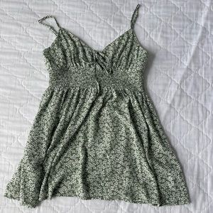 Sage Mini Floral Dress (La Hearts)
